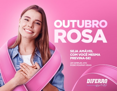 Diferro adota campanha sobre Outubro Rosa: saiba como prevenir o câncer de mama